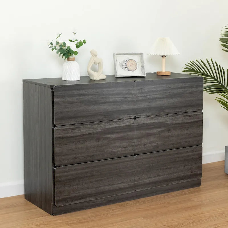 Drawer dresser cabinet,bar cabinet,Buffet server console,table storge cabinets,Flat out the corners of the drawers,six drawers