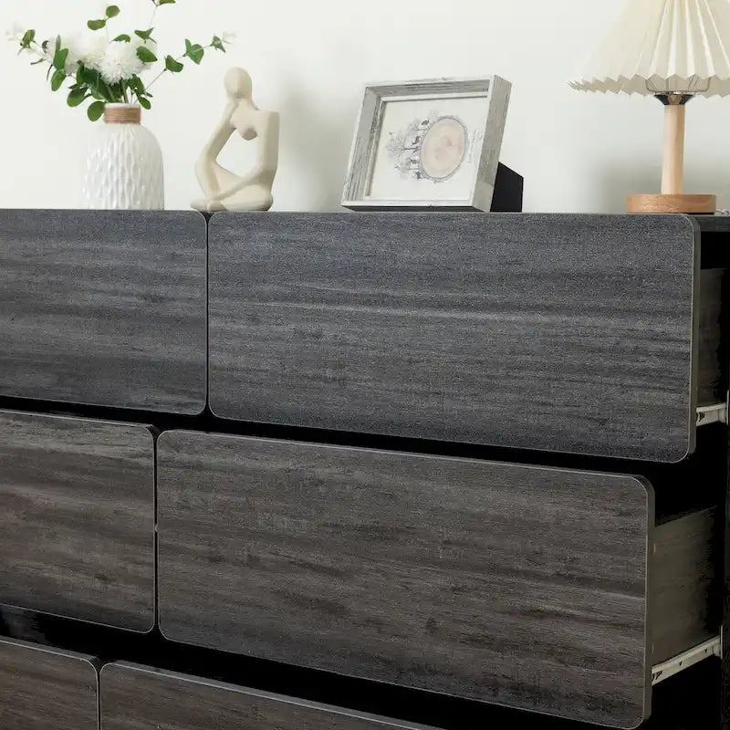 Drawer dresser cabinet,bar cabinet,Buffet server console,table storge cabinets,Flat out the corners of the drawers,six drawers