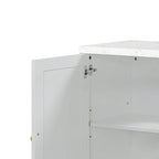 Elegant Stylish Wooden Sideboard, Top with Faux Marble Stickers