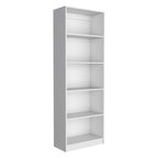 Ensemble bibliothèque 3 pièces, 170 cm de large, 5 étagères et placard, 13 étagères au total, 180 cm H x 30 cm P, garantie 1 an