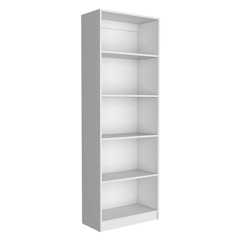 Ensemble bibliothèque 3 pièces, 170 cm de large, 5 étagères et placard, 13 étagères au total, 180 cm H x 30 cm P, garantie 1 an
