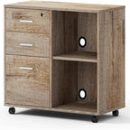 Meuble de classement en bois - 15.75P x 31.69L x 26.29H