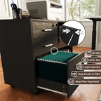 Meuble de classement en bois - 15.75P x 31.69L x 26.29H