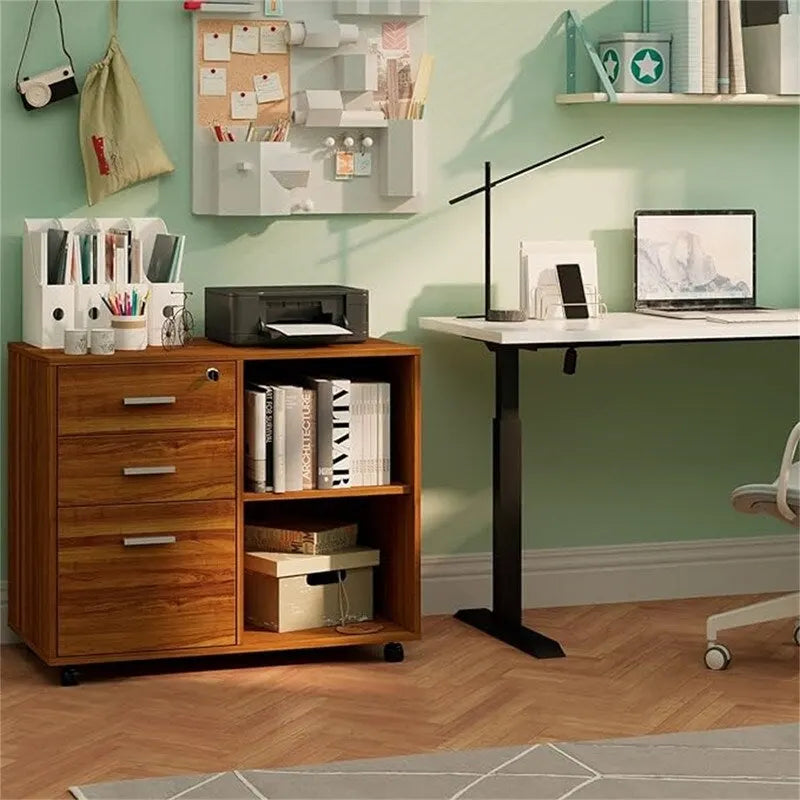 Meuble de classement en bois - 15.75P x 31.69L x 26.29H