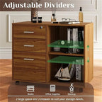 Meuble de classement en bois - 15.75P x 31.69L x 26.29H