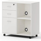 Meuble de classement en bois - 15.75P x 31.69L x 26.29H
