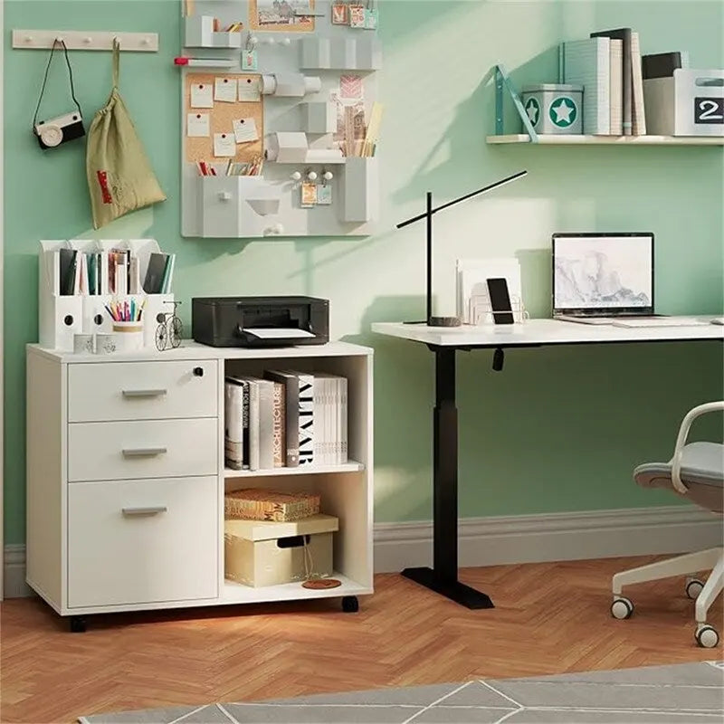 Meuble de classement en bois - 15.75P x 31.69L x 26.29H