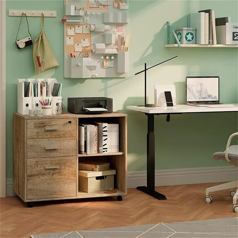 Meuble de classement en bois - 15.75P x 31.69L x 26.29H