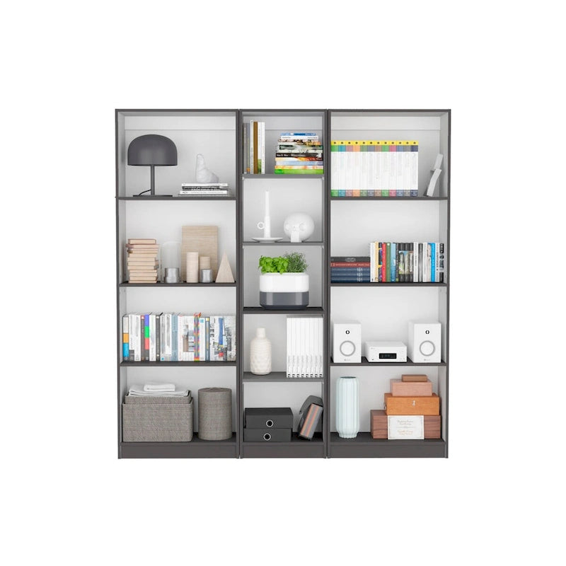 Kenyon 67 Wide 4-Shelf Bookcase Set of 3