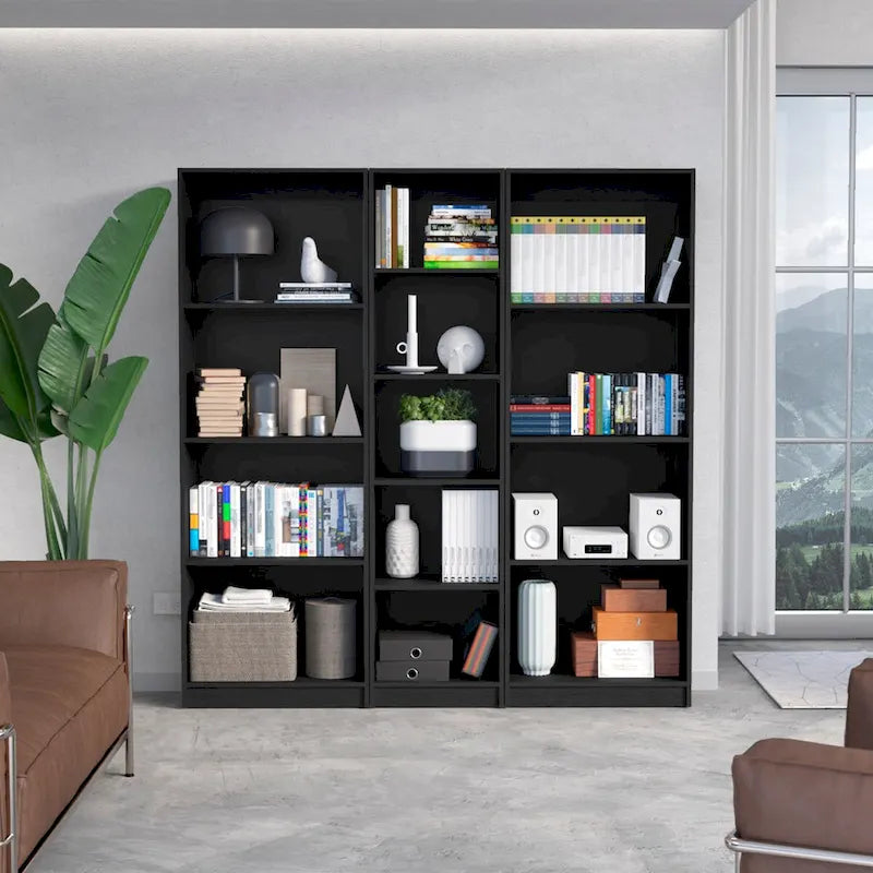 Kenyon 67 Wide 4-Shelf Bookcase Set of 3