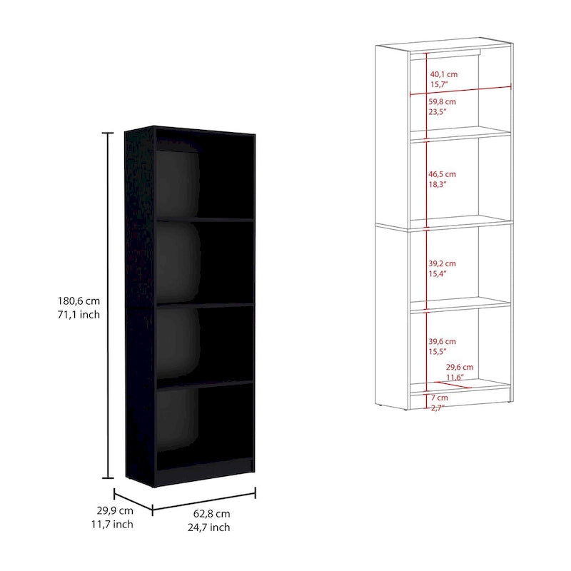 Kenyon 67 Wide 4-Shelf Bookcase Set of 3