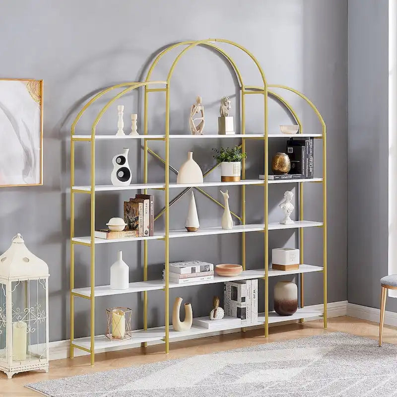 Bibliothèque de bureau à 5 niveaux