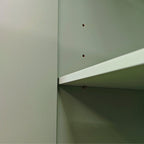 Functional 4-Door Intaglio Storage Cabinet with Pine Legs