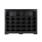 Meuble de rangement 24 compartiments pour chaussures au design élégant, meuble à chaussures moderne avec base incurvée, buffet polyvalent de haute qualité pour l'entrée
