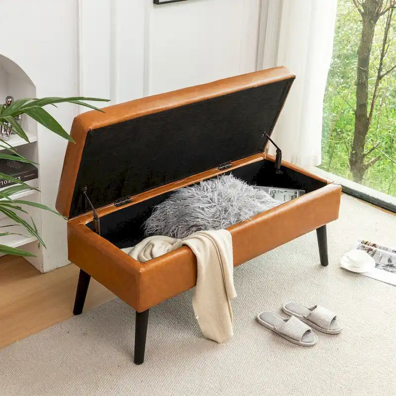 Banc de rangement avec banc de rangement