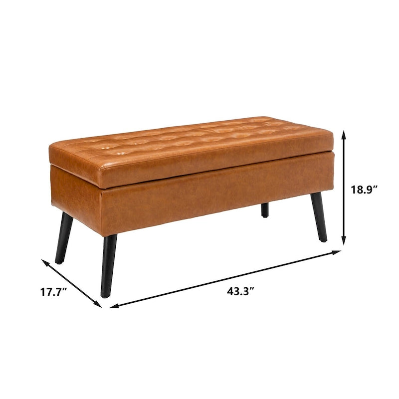 Banc de rangement avec banc de rangement