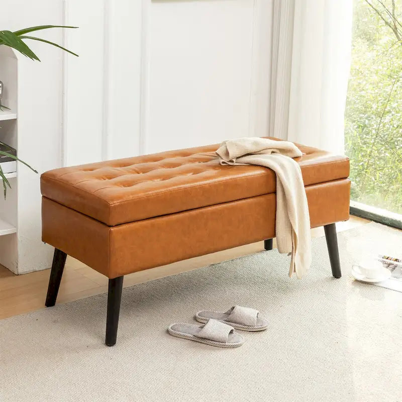 Banc de rangement avec banc de rangement