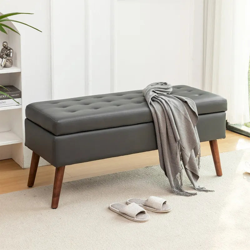 Banc de rangement avec banc de rangement