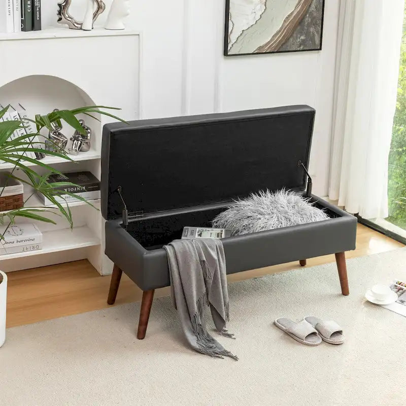 Banc de rangement avec banc de rangement
