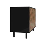 Mid-Century Modern Accent Cabinet with 2 Soft-Close Doors & Shelves, 35.43"L