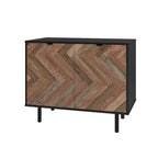 Mid-Century Modern Accent Cabinet with 2 Soft-Close Doors & Shelves, 35.43"L