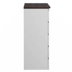5 Drawer Dresser with Wood Color Top, Small Dresser for Kids Bedroom, Living Room