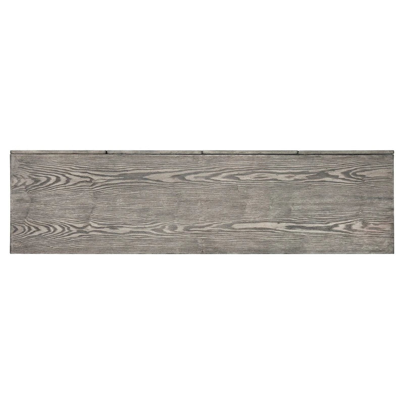Rustic Grey Geometric 4-door Console