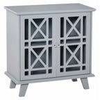 Anti-Toppling Wood Kitchen Storage Cabinet with Doors - N/A