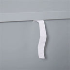 Anti-Toppling Wood Kitchen Storage Cabinet with Doors - N/A