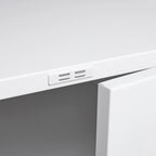Support d'imprimante métallique avec rangement, tables d'imprimante mobiles pour petits espaces avec porte, étagère réglable, classeur à roulettes