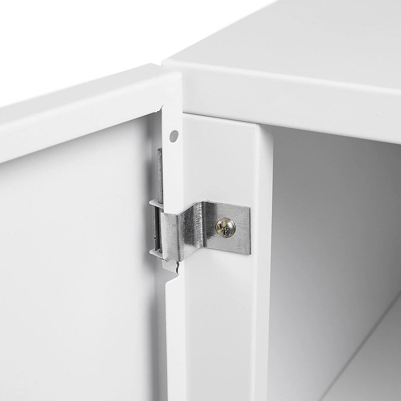 Support d'imprimante métallique avec rangement, tables d'imprimante mobiles pour petits espaces avec porte, étagère réglable, classeur à roulettes