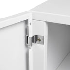 Support d'imprimante métallique avec rangement, tables d'imprimante mobiles pour petits espaces avec porte, étagère réglable, classeur à roulettes