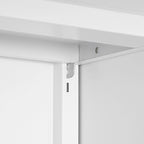 Support d'imprimante métallique avec rangement, tables d'imprimante mobiles pour petits espaces avec porte, étagère réglable, classeur à roulettes