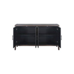 Vintage American Country Wooden Sideboard with Four Doors
