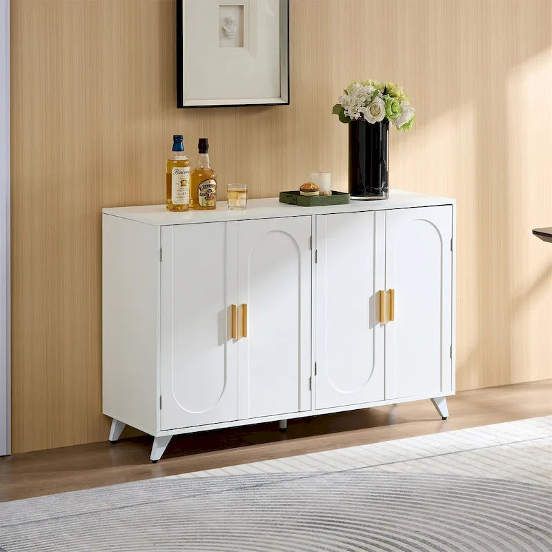 4 Doors Sideboard Buffet with Adjustable Shelves